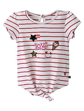 T SHIRT FILLE ADRIENNE - A NOUER - LES GRANDS DE SUCRE D'ORGE