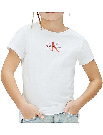 T-shirt fille calvin klein jeans