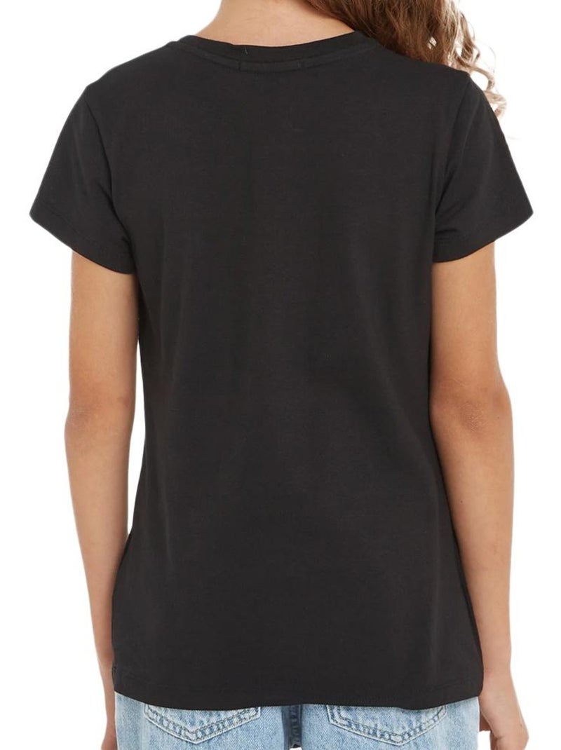 T-shirt Fille Calvin Klein Jeans Noir - Kiabi