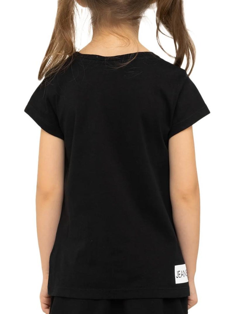 T-shirt fille calvin klein jeans Noir - Kiabi
