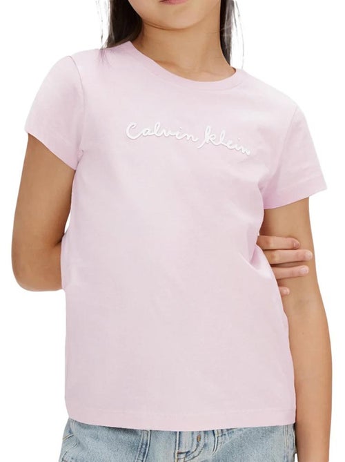 T-shirt fille calvin klein jeans - Kiabi