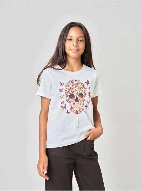 T-shirt fille en 100% coton 'deeluxe' - Kiabi