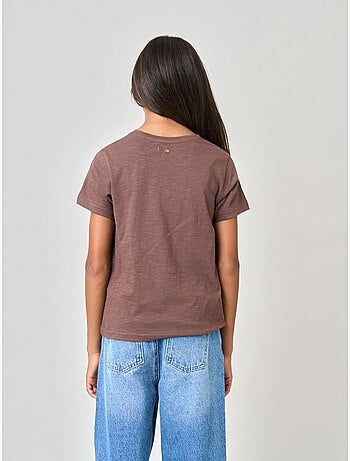 T-shirt fille en 100% coton 'deeluxe'