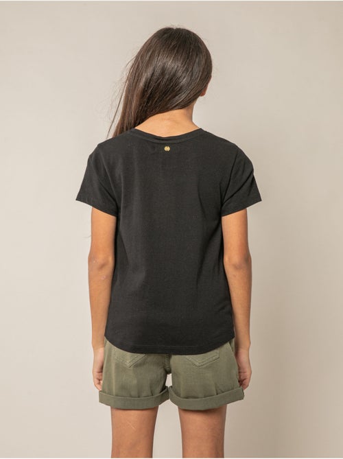 T-shirt fille en coton à motif cerises 'Deeluxe' - Kiabi