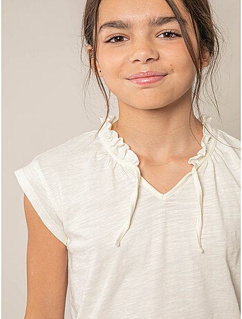 T-shirt fille en coton 'Deeluxe'