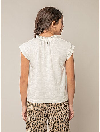 T-shirt fille en coton 'Deeluxe'