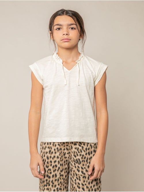 T-shirt fille en coton 'Deeluxe' - Kiabi