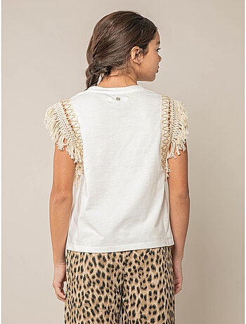 T-shirt fille en coton 'Deeluxe'