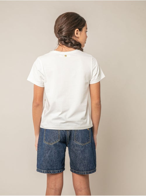 T-shirt fille en coton 'Deeluxe' - Kiabi