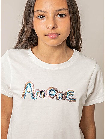 T-shirt fille en coton 'Deeluxe'