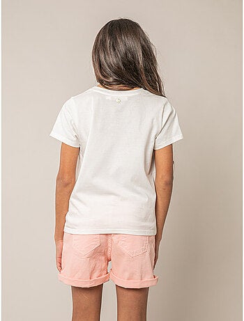 T-shirt fille en coton 'Deeluxe'