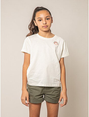 T-shirt fille en coton 'Deeluxe'