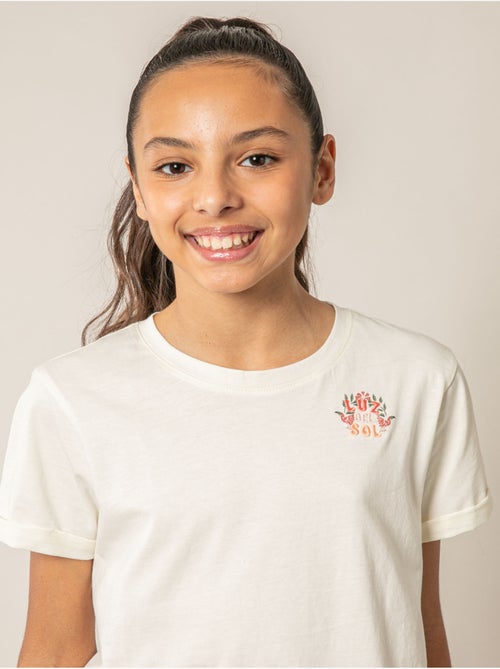 T-shirt fille en coton 'Deeluxe' - Kiabi