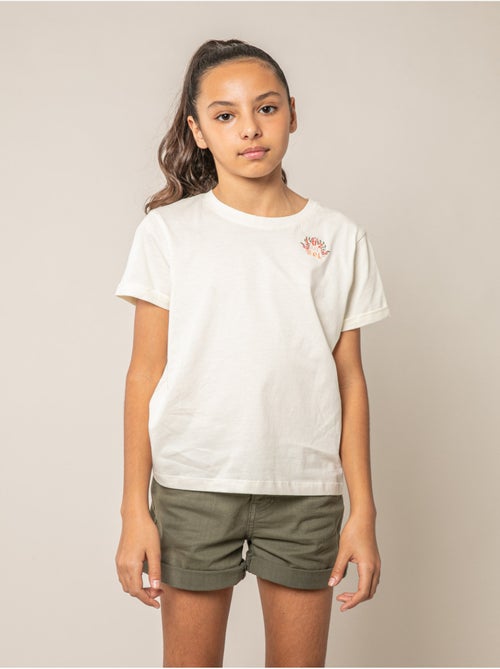 T-shirt fille en coton 'Deeluxe' - Kiabi