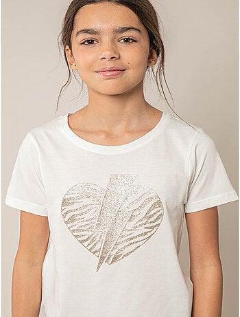 T-shirt fille en coton 'Deeluxe'