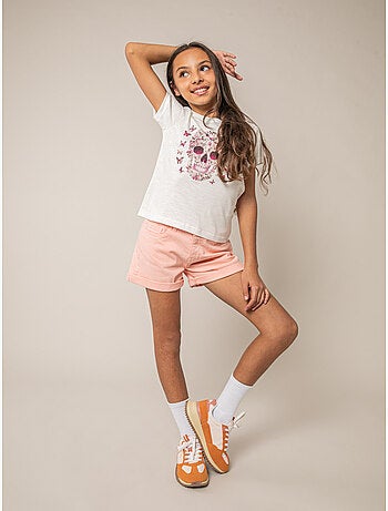 T-shirt fille en coton 'Deeluxe'