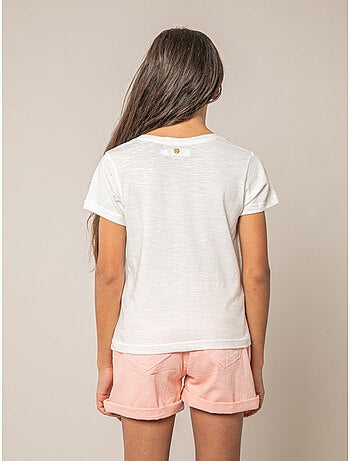 T-shirt fille en coton 'Deeluxe'