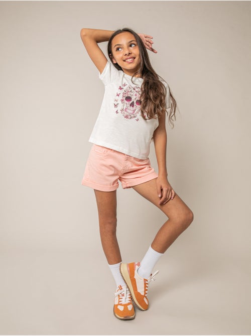 T-shirt fille en coton 'Deeluxe' - Kiabi
