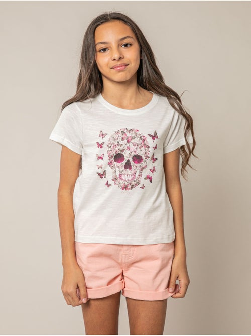 T-shirt fille en coton 'Deeluxe' - Kiabi