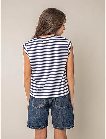 T-shirt fille en coton 'Deeluxe'