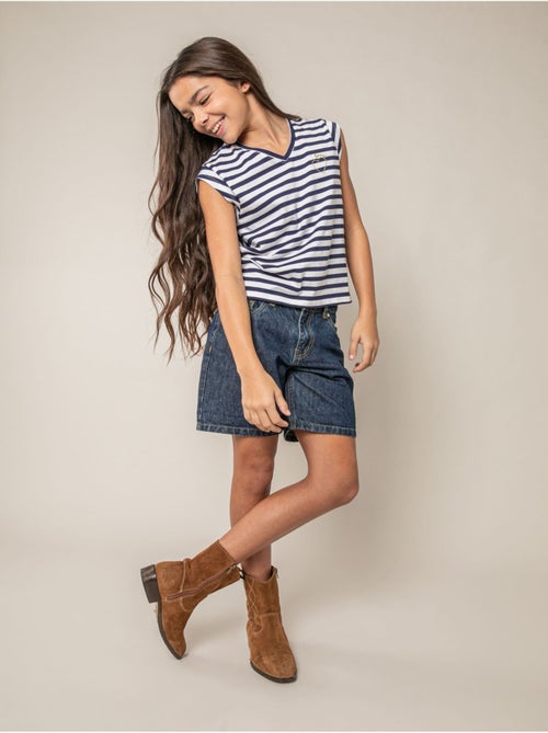 T-shirt fille en coton 'Deeluxe' - Kiabi
