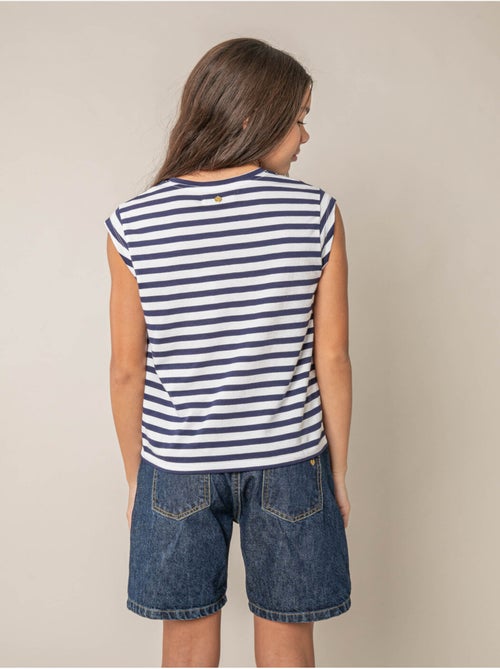 T-shirt fille en coton 'Deeluxe' - Kiabi
