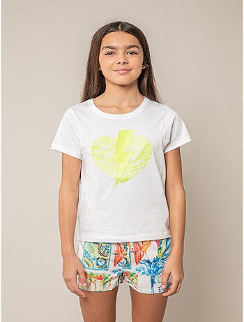 T-shirt fille en coton 'Deeluxe'