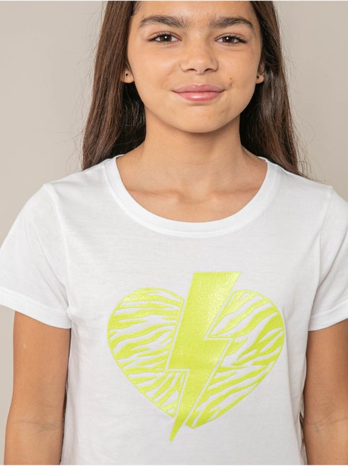 T-shirt fille en coton 'Deeluxe' - Kiabi