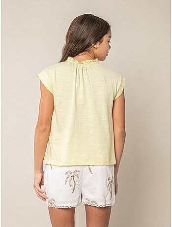 T-shirt fille en coton 'Deeluxe'