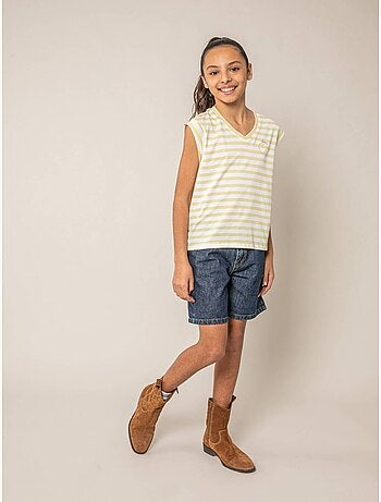 T-shirt fille en coton 'Deeluxe'