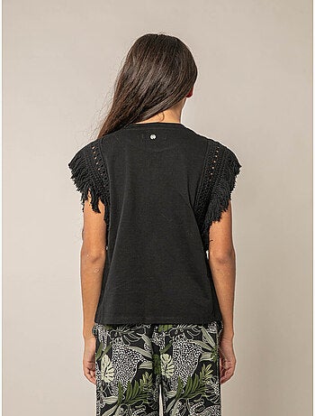 T-shirt fille en coton 'Deeluxe'