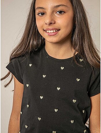 T-shirt fille en coton 'Deeluxe'