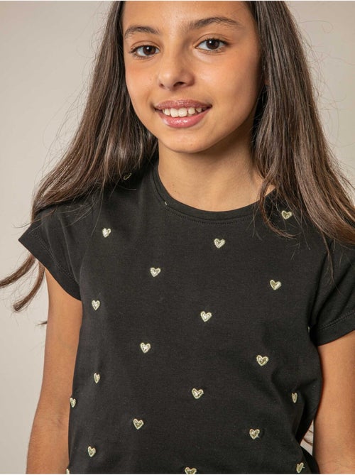 T-shirt fille en coton 'Deeluxe' - Kiabi