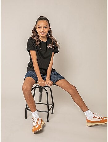 T-shirt fille en coton 'Deeluxe'