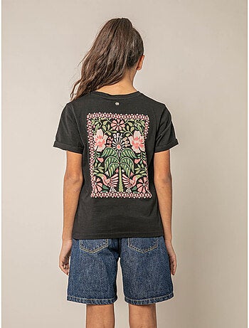 T-shirt fille en coton 'Deeluxe'