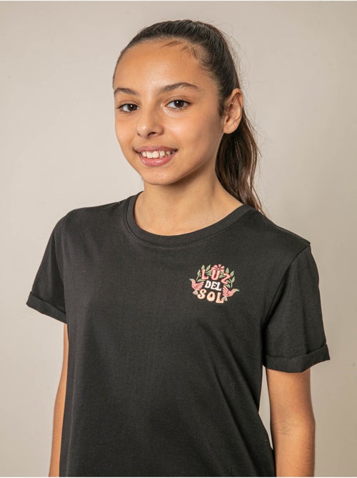 T-shirt fille en coton 'Deeluxe' - Kiabi