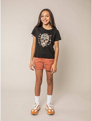 T-shirt fille en coton 'Deeluxe'
