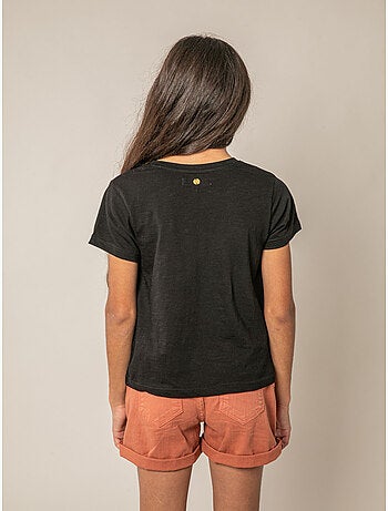 T-shirt fille en coton 'Deeluxe'