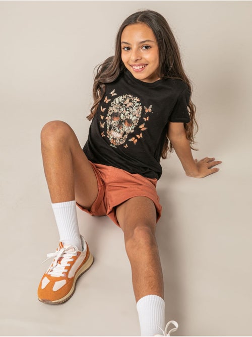 T-shirt fille en coton 'Deeluxe' - Kiabi