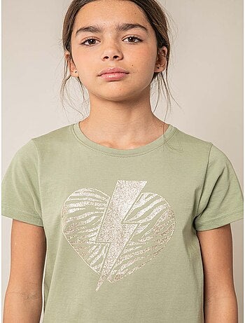 T-shirt fille en coton 'Deeluxe'