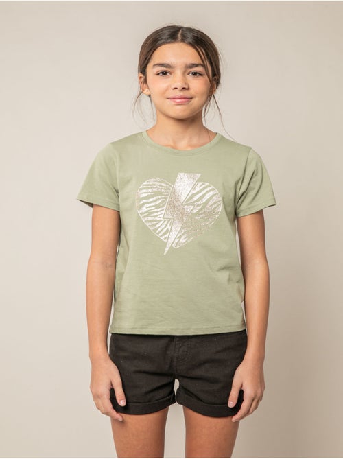T-shirt fille en coton 'Deeluxe' - Kiabi