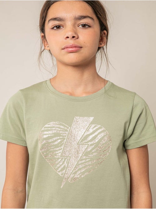 T-shirt fille en coton 'Deeluxe' - Kiabi