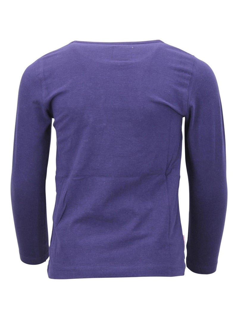T-shirt fille FIGALON - MISS GIRLY Violet - Kiabi
