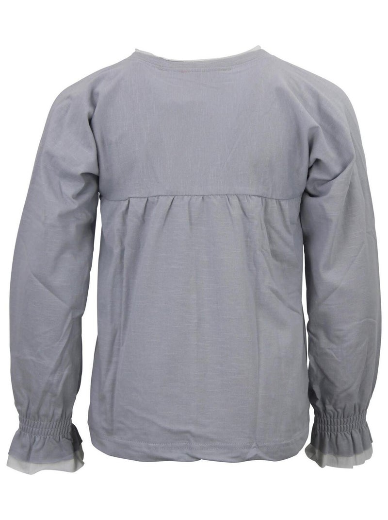 T-shirt fille FIRLY - MISS GIRLY Gris - Kiabi