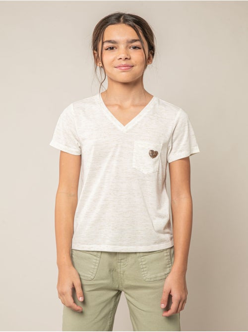 T-shirt fille fluide 'Deeluxe' - Kiabi