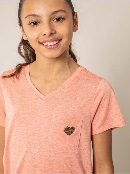 T-shirt fille fluide 'Deeluxe' - Kiabi