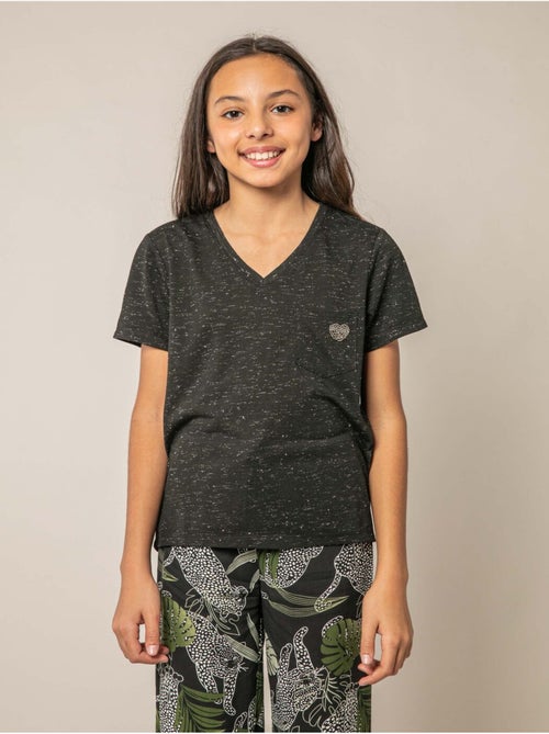 T-shirt fille fluide 'Deeluxe' - Kiabi