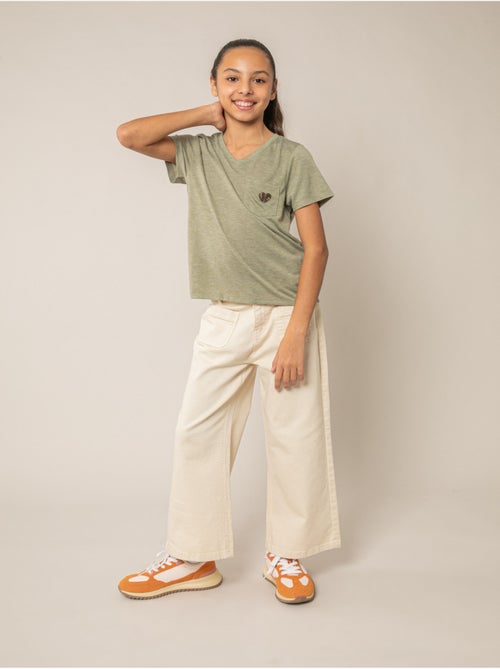 T-shirt fille fluide 'Deeluxe' - Kiabi