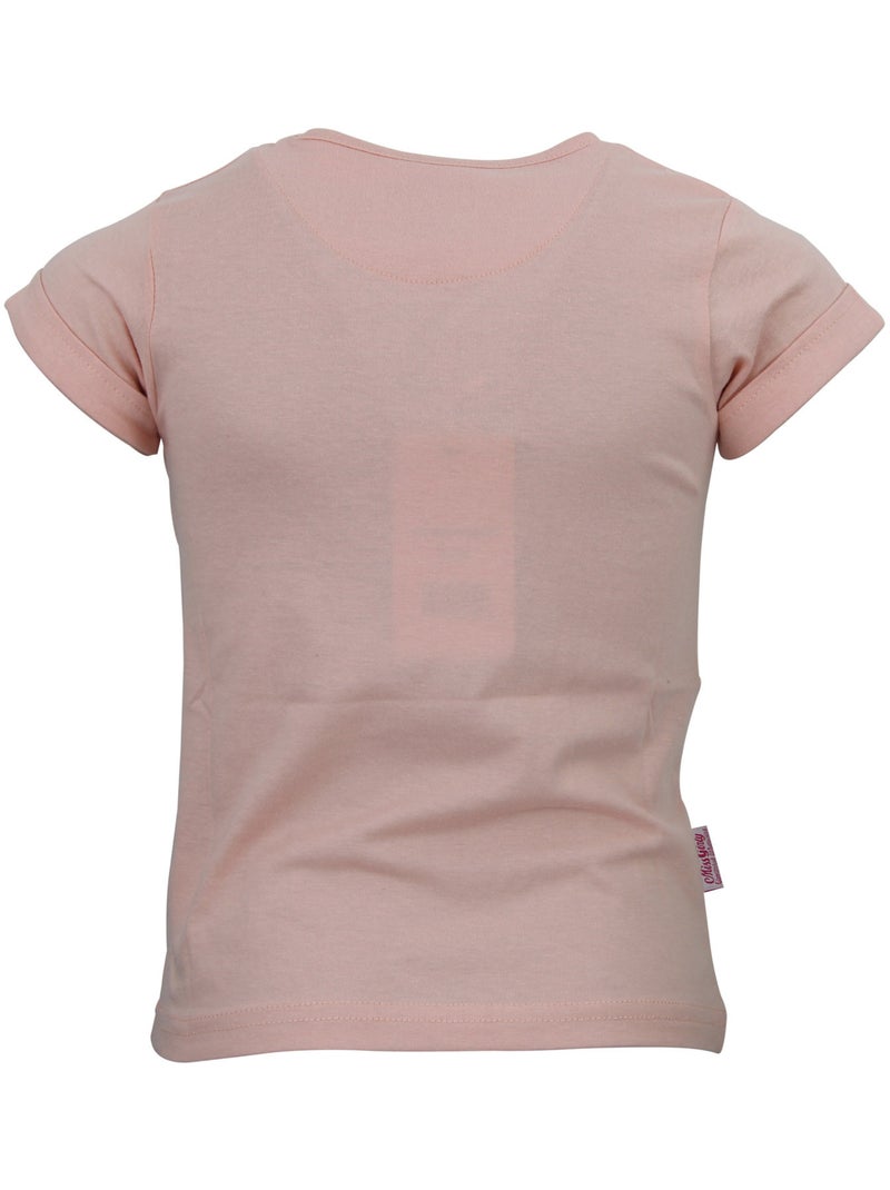 T-shirt fille FRILY - MISS GIRLY Orange - Kiabi
