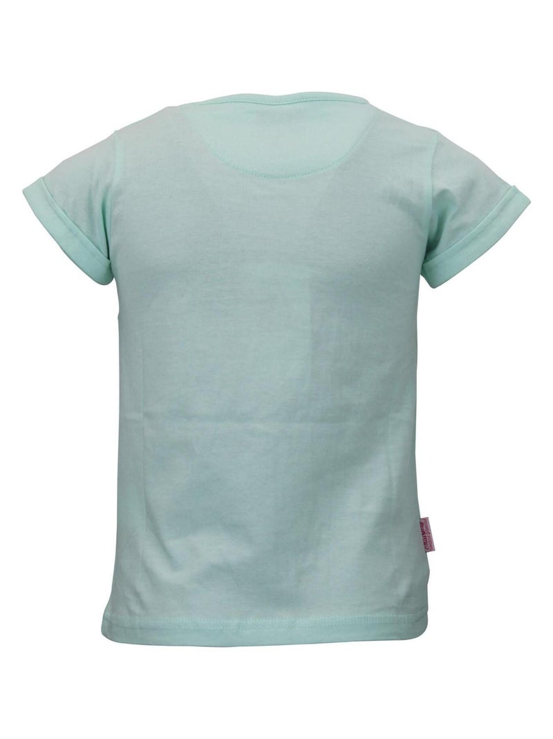 T-shirt fille FRILY - MISS GIRLY Vert - Kiabi